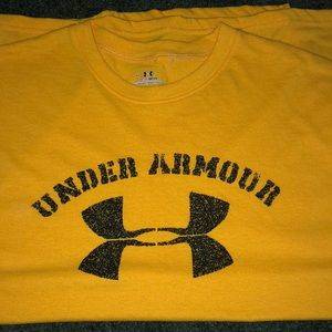 Under armour yellow shirt